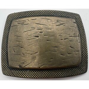Vintage Style Belt Buckle handcrafted look METAL metallic rustic